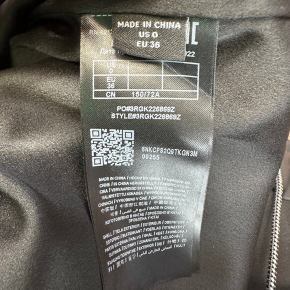 Marciano by Guess Bodycon Midi Dress WMNS 0 Black V-neck Panel Detail Cap Sleeve - Picture 6 of 7